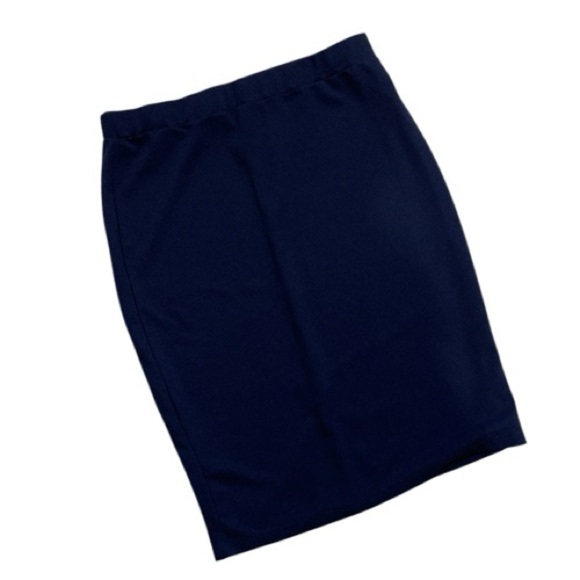 SHEIN Classic Navy Pencil Skirt - Picture 2 of 5